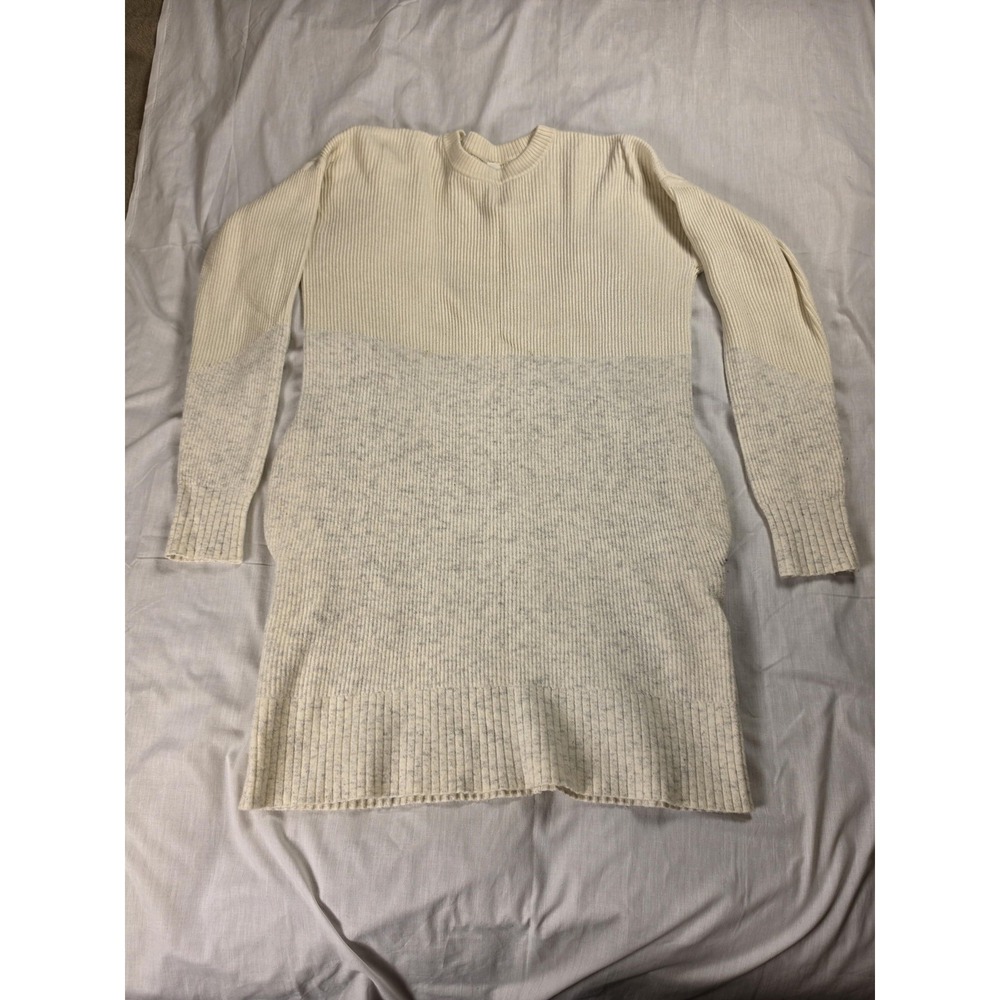 Lululemon Sweater Womens Small White Ribbed Knit Long Sleeve Tunic Pullover - Picture 3 of 9